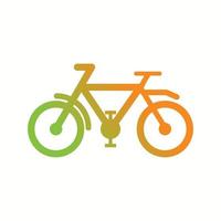 hermoso icono de vector de glifo de bicicleta