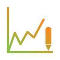 Beautiful Drawing Graphs Glyph Vector Icon