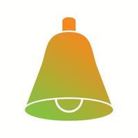 Beautiful Bell Glyph Vector Icon