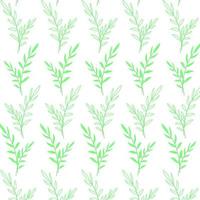 Pattern branches with green leaves. For fabrics, background , wall paper, wrapping, poster or banner. Vector illustration