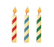 kleurrijk verjaardag kaarsen illustratie png