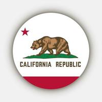 California state flag. Vector illustration.