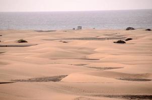 Sand dunes by the sea photo