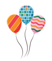 bunte Luftballons. feier partydekorationen png