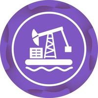 icono de vector de plataforma petrolera