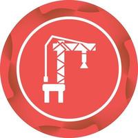 Harbor Crane Vector Icon