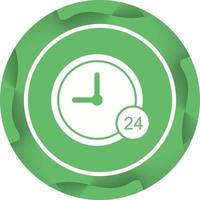 Icono de vector de servicio 24 horas