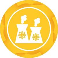 Nuclear Plant Vector Icon