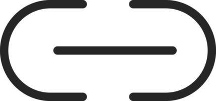Link, url vector icon. Multimedia minimalist outline vector icon. on white background