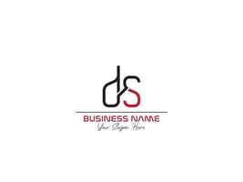 Simple Ds Logo Letter, Luxury DS Letter Type Logo Icon Vector