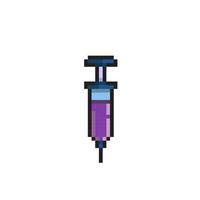 injection tool in pixel art style vector