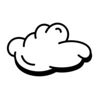 Trendy Puffy Cloud vector