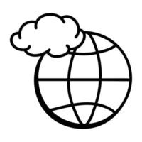 Trendy Global Weather vector