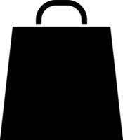 Bag for going shopping, icon. Element of simple icon for websites, web design, mobile app, infographics. Thick line icon for website design and development, app development on white background vector