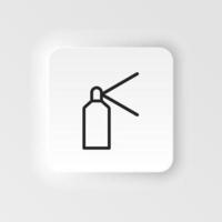 Spray vector icon. Element of design tool for mobile concept and web apps vector. Thin neumorphic style vector icon for website design on neumorphism white background