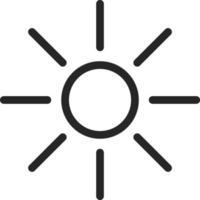 brillo, Dom vector icono. multimedia minimalista contorno vector icono. en blanco antecedentes