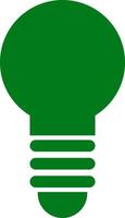 Recycle, lamp, green icon can be used for web, mobile and infographic. Vector icon on white background