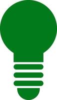 Recycle, lamp, green icon can be used for web, mobile and infographic. Vector icon on white background