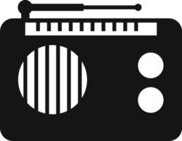 radio icono vector, antiguo retro receptor ondas, sintonizador firmar aislado en blanco antecedentes. de moda plano estilo para gráfico diseño, logo, web sitio, social medios de comunicación, ui, móvil aplicación vector