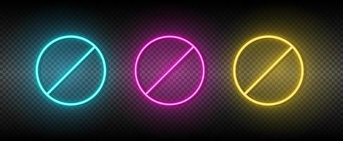 blade, pin, screw vector icon yellow, pink, blue neon set. Tools vector icon on dark transparency background
