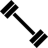 Dumbbell, icon. Element of simple icon for websites, web design, mobile app, infographics. Thick line icon for website design and development, app development on white background vector