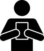 Man, book, read, icon. Element of simple icon for websites, web design, mobile app, infographics. Thick line icon for website design and development, app development on white background vector