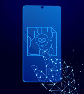 Content, digital, dead document neon icon. Blue neon vector icon. Smoke effect blue background