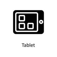 Tablet Vector  Solid Icons. Simple stock illustration stock