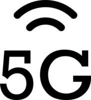 5g, signal vector icon. Simple element illustration from UI concept.  Mobile concept vector illustration. 5g, signal vector icon on white background