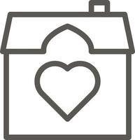 House, home, love vector icon. Simple element illustration from UI concept. House, home, love vector icon. Real estate concept vector illustration. on white background