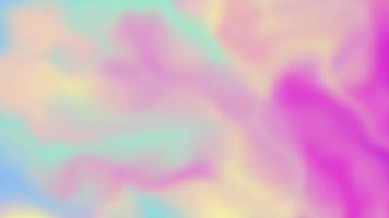 holographisch irisierend Regenbogen Gradient, Einhorn Farbe, Animation Gradient, abstrakt Video Hintergrund