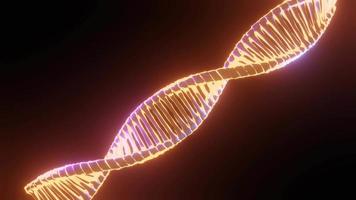 DNA 3D render science or medical animation video