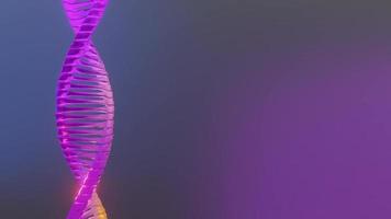 DNA 3D render science or medical animation video