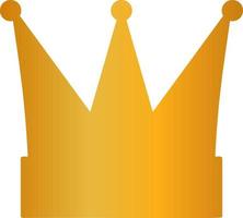 Gold Crown Isolated On White Background. Vector Illustration