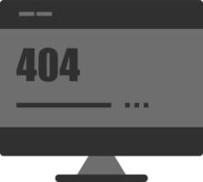 monitor, sitio, 404, error . elemento de web desarrollo. vector icono desarrollo icono en blanco antecedentes