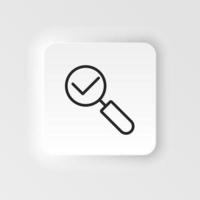 Select, zoom vector icon. Element of design tool for mobile concept and web apps vector. Thin neumorphic style vector icon for website design on neumorphism white background