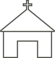 Church vector icon. Simple element illustration from map and navigation concept. Church vector icon. Real estate concept vector illustration.