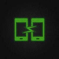 Phone, sync new technology vector icon. New mobile technology traffic light style vector illustration on white background