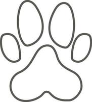 Dog paw print vector icon. Simple element illustration from map and navigation concept. Dog paw print vector icon. Real estate concept vector illustration.