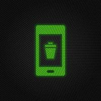 Phone, close, delete new technology vector icon. New mobile technology traffic light style vector illustration on white background
