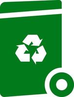 reciclar, basura, negar icono lata ser usado para web, móvil y infografía. vector icono en blanco antecedentes