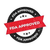 fda aprroved label, stamp, badge, seal, sticker, tag, vector, food and drug administration badge vector