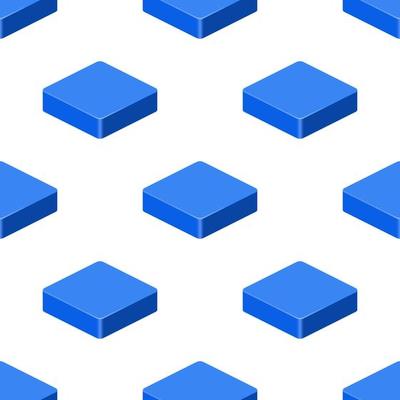 Bright pattern of blue boxes in isometric style for print and design.Vector illustration.