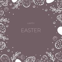 happy easter background vector