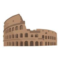 coliseum flat vector illustration