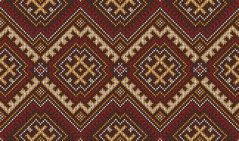 Aztec peruvian mexican knit pattern or ornament vector