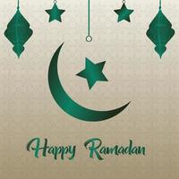 Ramadán kareem tradicional islámico festival religioso bandera vector