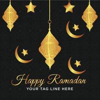 ramadan kareem traditional islamic festival religious banner vector