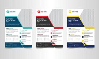 Professional corporate business flyer template  design vector