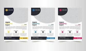 Professional Corporate business flyer template design vector